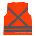 Hi-Vish-Orange Reflective X-Back-Sicherheitsweste